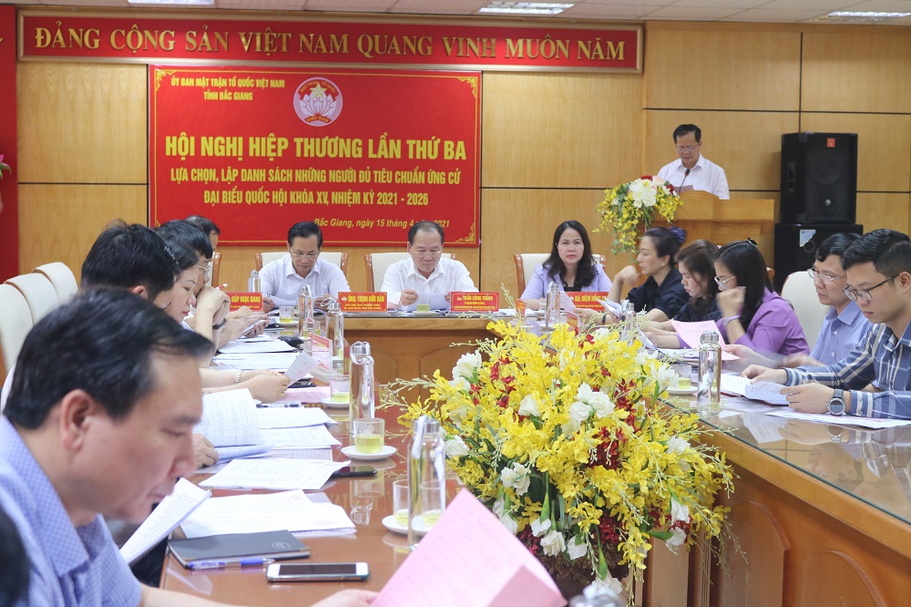 MTTQ các cấp tỉnh Bắc Giang thực hiện tốt quy trình Hiệp thương, giới thiệu người ứng cử đại biểu...